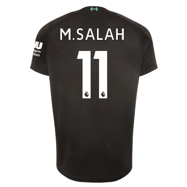 Trikot Liverpool NO.11 M.Salah Ausweich 2019-20 Schwarz Fussballtrikots Günstig